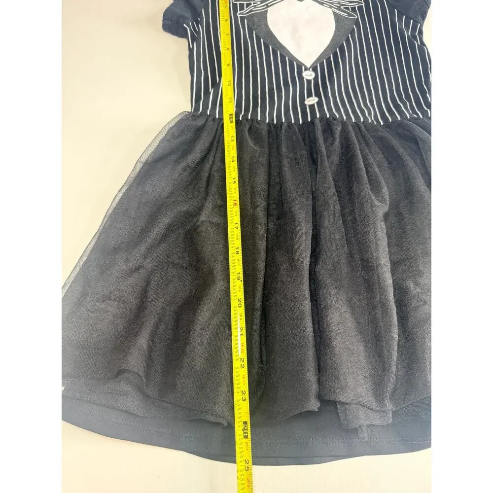 Disney Nightmare Before Christmas Jack Skellington Cosplay Dress -Girls Size 7/8 - Picture 8 of 12